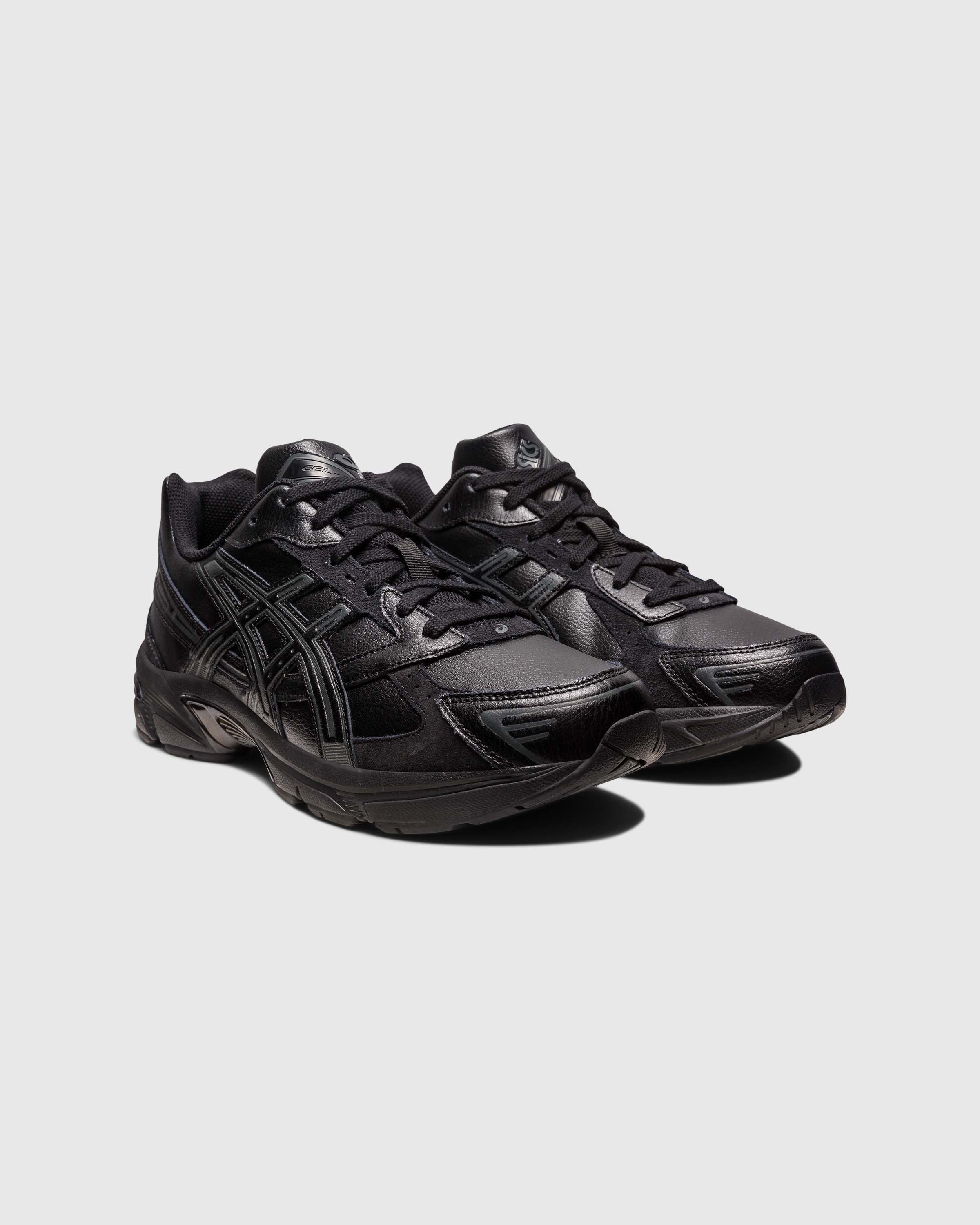 All black leather clearance asics